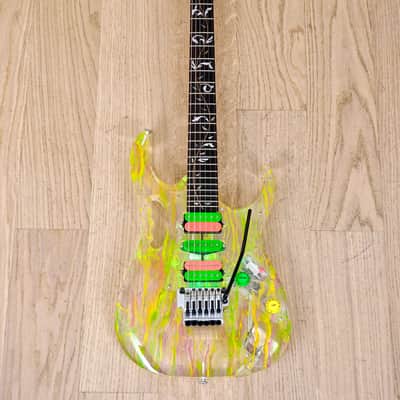 2007 Ibanez JEM 20th Anniversary Steve Vai Signature Acrylic Guitar Near Mint w/ Case & Tags image 2