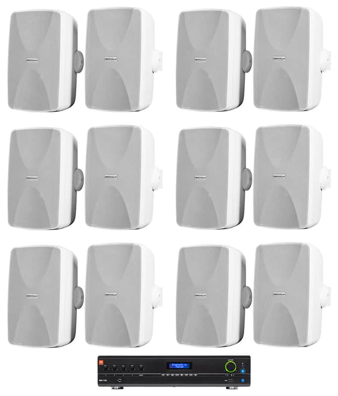 JBL VMA1240 Commercial/Restaurant Bluetooth Mixer/Amplifier+(12) Wall Speakers image 1
