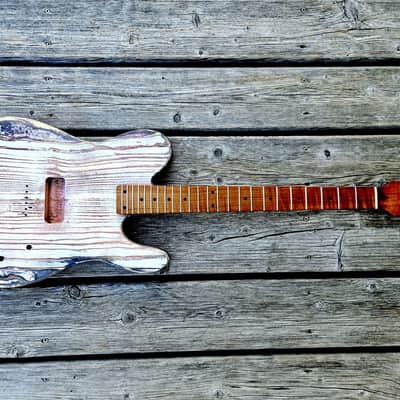 Tele-style barncaster body with snakehead neck image 2
