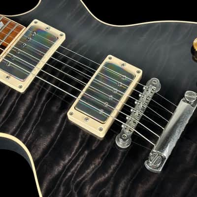 2005 Gibson Les Paul Custom Shop Class 5 Quilt Top ~ Translucent Black image 6