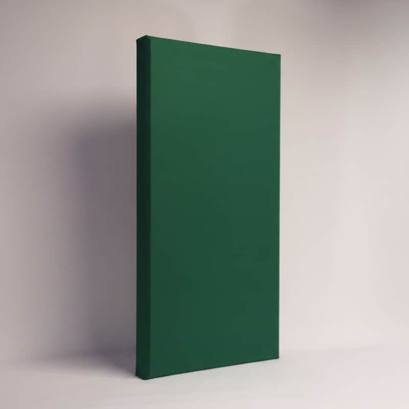 Beveled Acoustic Wall Panel | Hunter Green | Professional Sound Absorbing Panel | Recording Studio, Home Studio, Mixing Room, Podcast Studio, Home Theater, Listening Room, Broadcast Studio, Streaming Room, Office & Vocal Booth | Made in USA image 1