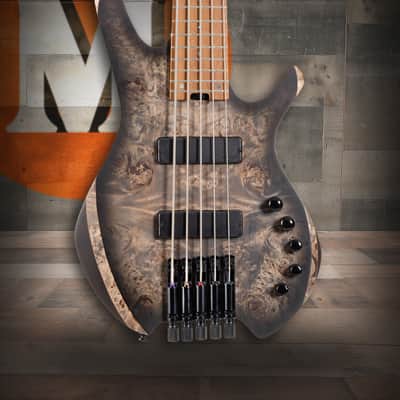 Cort Artisan Series Space 5 Bass Guitar (5 String) - Star Dust Black image 1