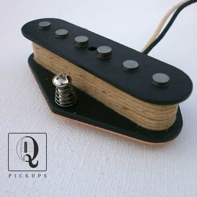 Telecaster Broadcaster Nocaster A5 Bridge 50's Hand Wound Fits Fender by Q pickups image 1