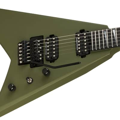 Jackson American Series Rhoads RR24, Ebony Fingerboard, Matte Army Drab image 3