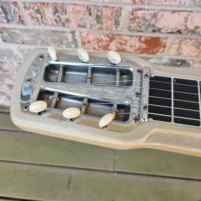 Vintage 1957 Fender Studio Deluxe Six Lap Steel Guitar w/ Original Tweed Hardshell Case, Legs! image 6