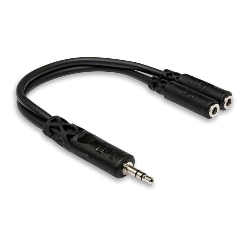 Hosa YMM-232 Y Splitter Cable - 3.5mm Stereo to 2 x 3.5mm Stereo Socket (Eurorack Insert) image 1
