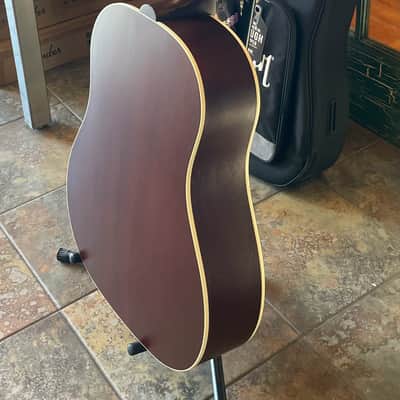 Gibson J-45 Special Acoustic Electric Guitar in Satin Wine Red w/ Gibson Case image 15