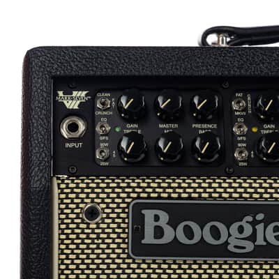 Mesa Boogie Mark VII Head w/ 2x12 Rectifier Vertical Cabinet Custom Rig - Black Bronco w/Cream & Black Grille image 4