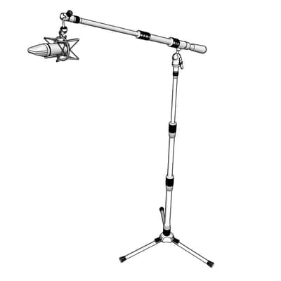 Triad-Orbit T3 Tall Tripod Orbital Boom Microphone Stand with Long-stem Adapter image 1