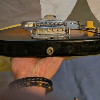 Teisco/Audition 3-Pickup Guitar Vintage 1960s MIJ Sunburst/Mac DeMarco Style image 20