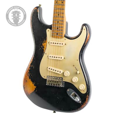 New Fender Custom Shop  Andy Hicks Masterbuilt '50s Stratocaster Heavy Relic Black/Violin Burst #R132336 image 1