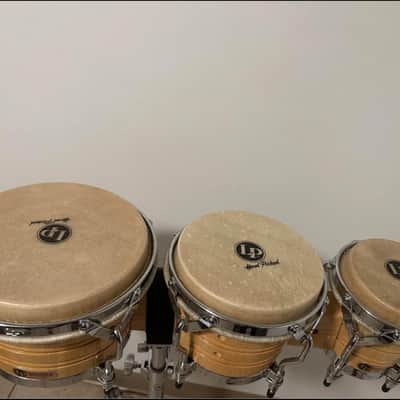 LP-Latin Percussion Generation III Triple Wood Bongos Set - Madera image 3
