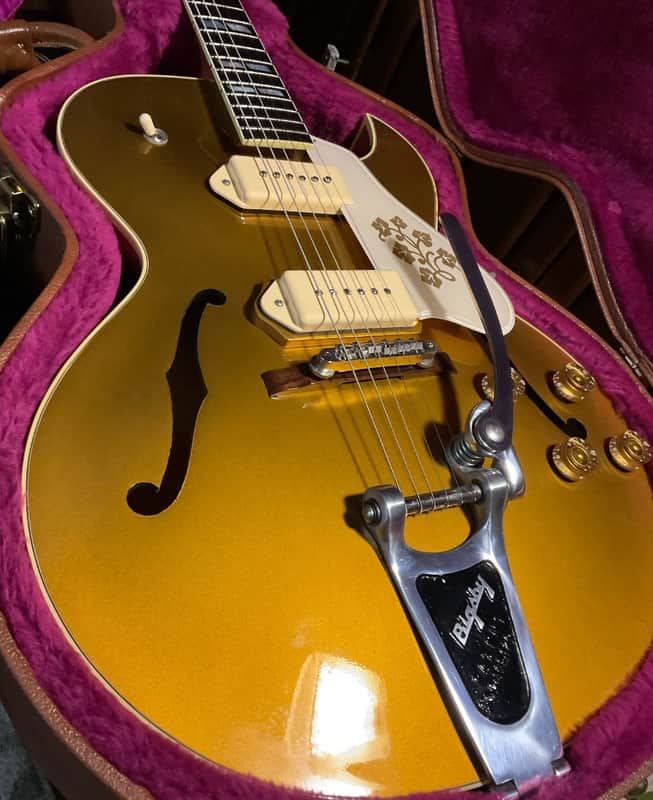 Vintage 1997 Gibson Custom Shop Historic 1952 ES-295 Bigsby Gold Scotty Moore Elvis Danny Gatton image 1
