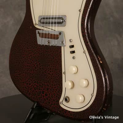 Danelectro Dane C series slimline 1960s Crakle Finish image 5