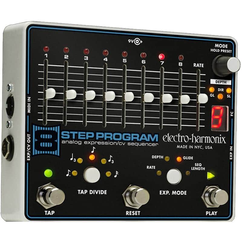 Electro-Harmonix 8 Step Program Analog Expression/CV Sequencer Pedal image 1