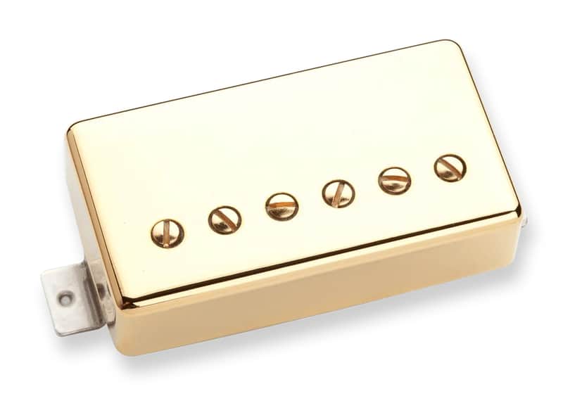 Mint Seymour Duncan SH-55b Seth Lover Humbucker Pickup Bridge Gold 1 Conductor image 1
