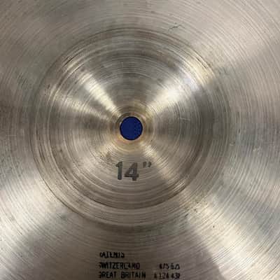 Vintage Paiste 2002 Sound Edge 14" Hi Hat Cymbal Pair Black Label image 7