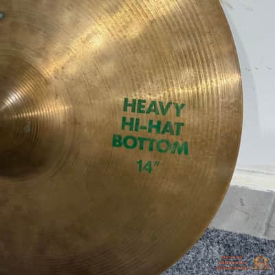 Paiste 1000 14” Heavy Hihat BOTTOM Cymbal image 3