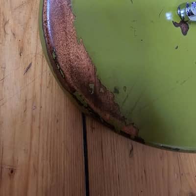 Custom Jazzmaster green electric guitar relic with P90 pickups 2026 image 3