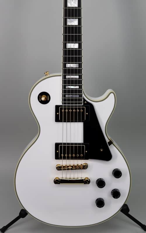 Epiphone Inspired by Gibson Custom Les Paul Custom Alpine White image 1