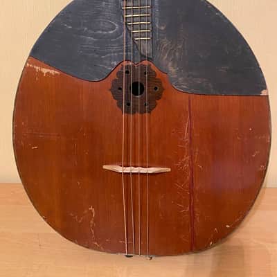 Domra Bass USSR Soviet Folk Instrument Ukrainian Antique Vintage image 1