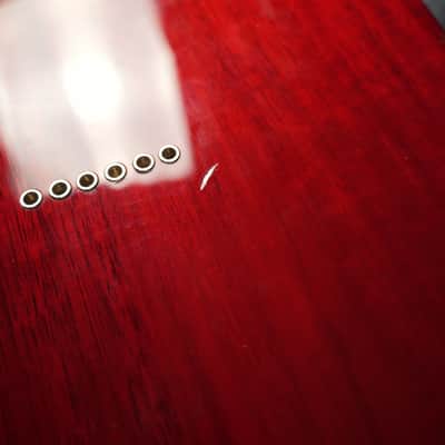 Fender Hollow Body Telecaster Partscaster P90 Special Natural Red Spalted Maple Flame top image 18