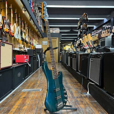 G&L USA El Toro Bass Guitar 1985 Transparent Blue w/Original Hard Case image 5
