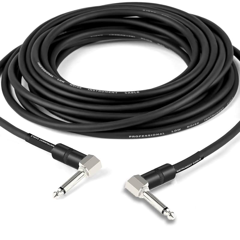 15 FT Guitar Cable 4.5 M Performance Guitar Effect Pedal Patch Cord Angled to Angled image 1