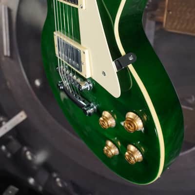 IYV Single Cut Electric Guitar – Emerald Green Flame Top – Dual Humbuckers image 6