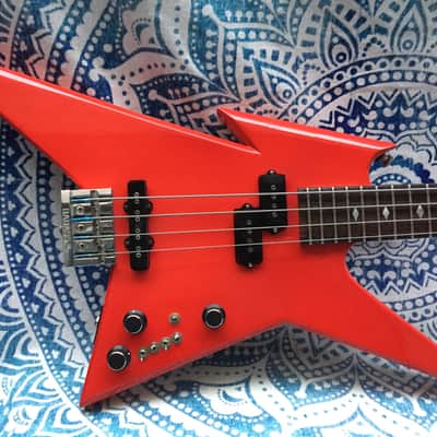B.C. Rich Ironbird Neck-Tru Bass 1980s Ferrari Red image 2