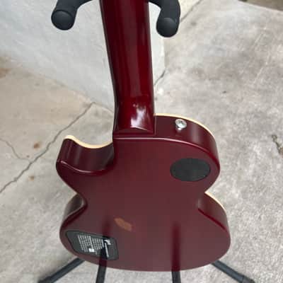 Gibson Les Paul Traditional Pro V Satin Mahogany Top 2020 - Satin Wine Red image 19