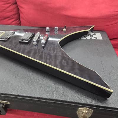 ESP LTD Ninja-600 Michael Amott Signature with Case - See Thru Black image 8
