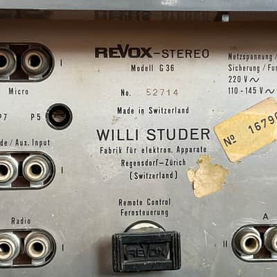 Revox G36 STEREO TUBE REEL TU REEL …. image 18