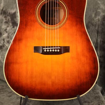 Alvarez Vintage 5031 Dreadnought Acoustic Beautiful Birdseye Maple Sunburst Body w case included image 1