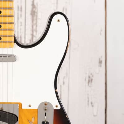 Fender Custom Shop LTD '58 Telecaster - Heavy Relic Faded Aged Chocolate 3-Tone Sunburst image 10