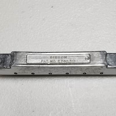 1966 - 1970s Gibson ABR-1 Chrome Bridge - Foundry Mark - 100% Genuine Vintage - No Sags or Cracks! image 2