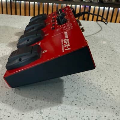 Zoom GFX-1 Guitar Effects Processor w/ Power Supply – Multi FX Floor Pedal – Red image 4