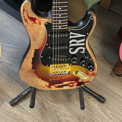 Distressed SRV tribute Strat style image 12