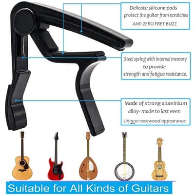 Guitar Capo Aluminum Alloy Quick Change Clamp for Acoustic Electric Guitar image 5