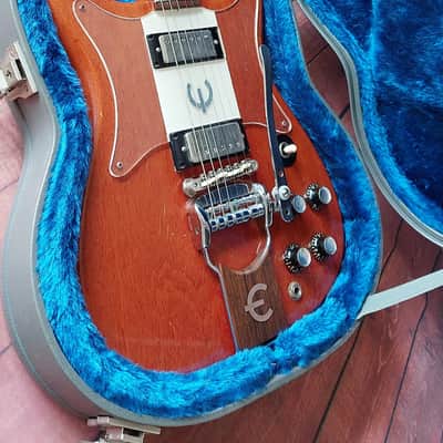 Vintage Epiphone Crestwood Custom 1961 - 1962 Cherry Red With Case image 8