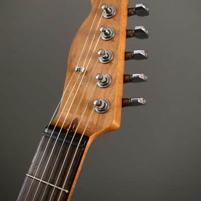 LEFTY! Custom Vintage Boutique NOS Relic Black Nitro Lacquer USA Luther Perkins Exotic Roasted Esquire Tele HSC 7.45 Lb image 3