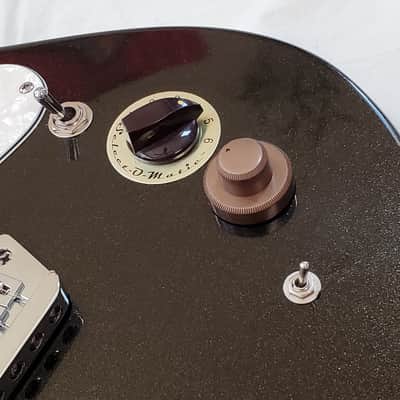 Danelectro Mod 6 HSS Made in Korea Rare Mid 90s Electric Guitar - Black Sparkle Finish + Gig Bag image 3