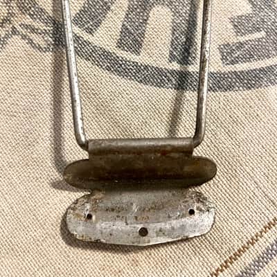 Vintage 1960's Hofner Colorama Guitar Trapeze Tailpiece-Nickel Circa 1961 image 2