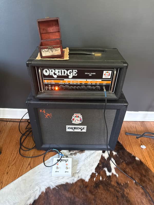 *RARE* Orange Dual Dark 100 2-Channel 100-W Amp Head image 1
