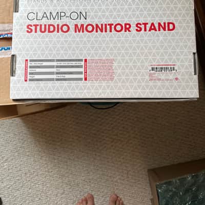 Gator GFW-SPKSTMNDSKCMP Clamp-On Studio Monitor Stands (Pair) 2020s - Black image 4