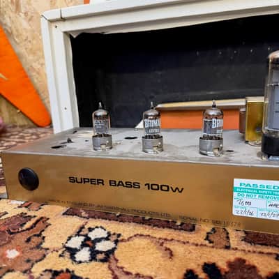 Vintage 1967 Marshall Super Bass White Tolex Plexi Guitar Amplifier Head *1960s* image 16