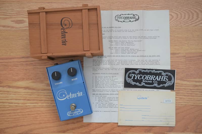 Tycobrahe Octavia Original Vintage Fuzz w/ Wooden Crate 1975 Blue image 1