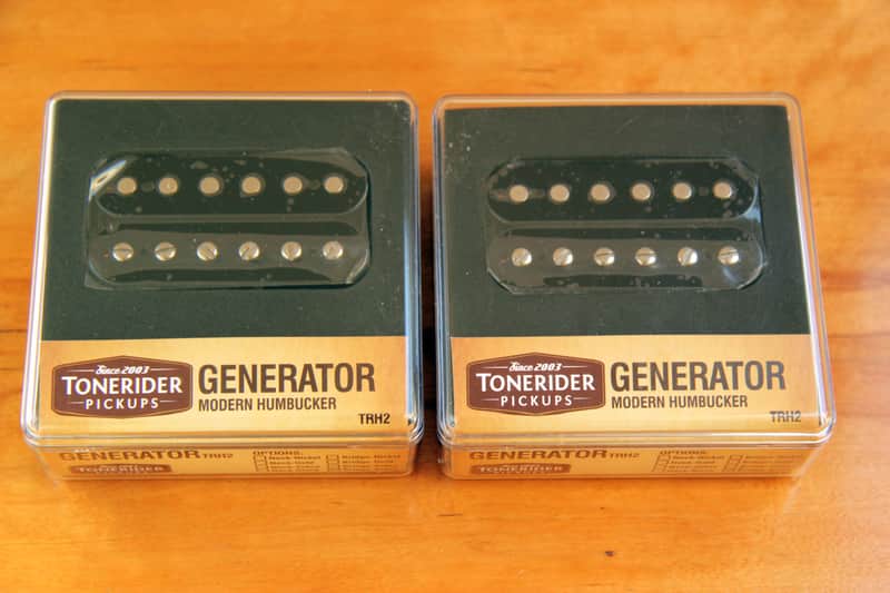 Tonerider TRH2 GENERATOR Humbucker SET Black Alnico V Vintage Neck +Hot Bridge PAF 8k+15k image 1