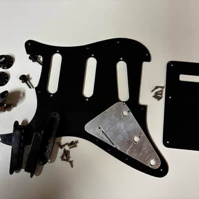 Genuine Vintage Fender Stratocaster Black Parts Set image 2