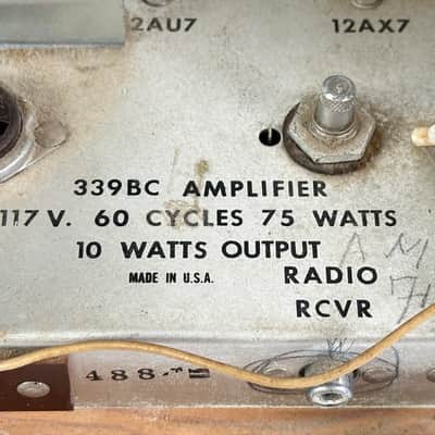 Altec Lansing 339BC Mono Integrated Tube Amplifier image 12